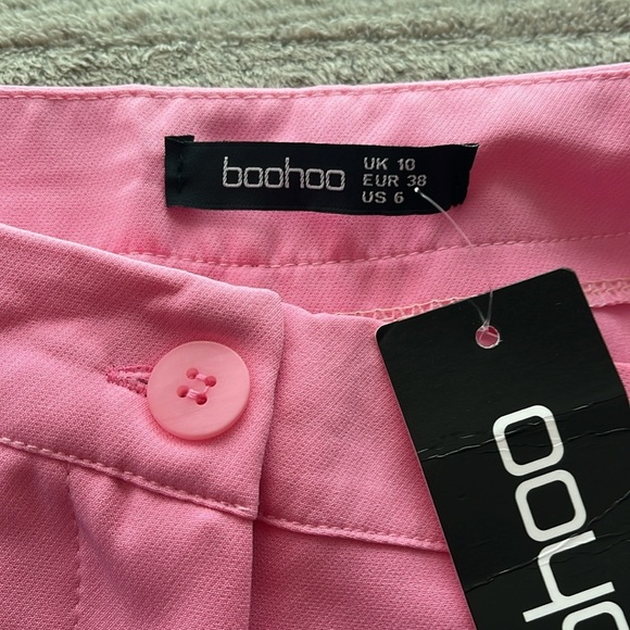 “Boohoo- Tall Woven Tailored Culottes (PINK) size 6” - Picture 7 of 10
